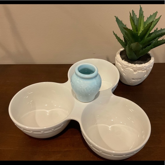 Pretty Pottery Vase Platter Decor 💐 - Picture 3 of 12